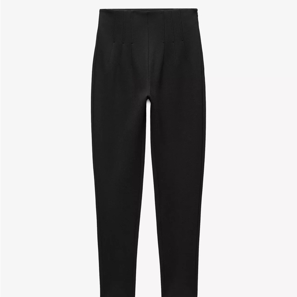 Zara Black High-Waisted Leggings